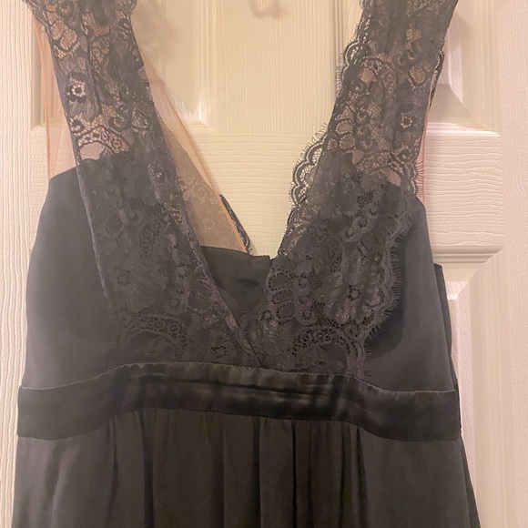 BCBG MaxAzria Silk Lace Maxi Dress Sz 10 - Picture 2 of 15